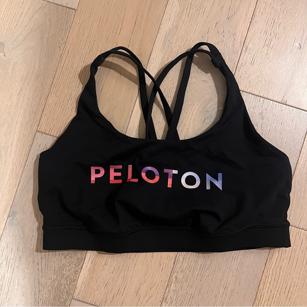 Lululemon Peloton Sports Bra Black | Women Size 10